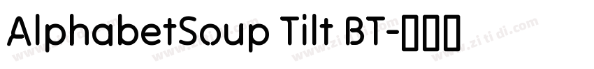 AlphabetSoup Tilt BT字体转换
